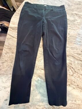 LOFT Black Work Pants Size 10 Original Fit Straight Leg Career Office